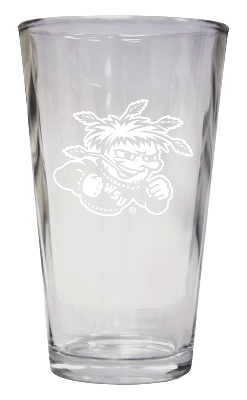 Wichita State Shockers Officially Licensed 16 oz Pint Glass Engraved 