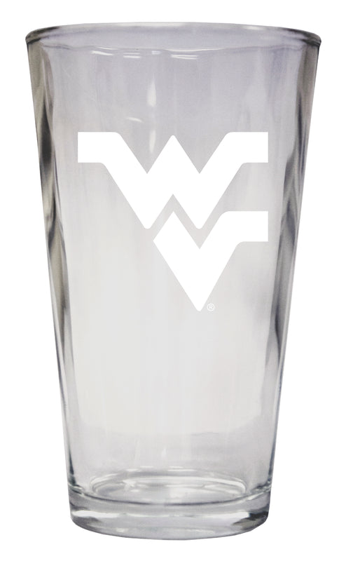 West Virginia Mountaineers Officially Licensed 16 oz Pint Glass Engraved 