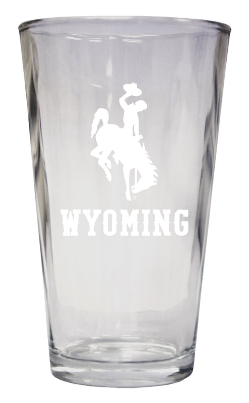 University of Wyoming Officially Licensed 16 oz Pint Glass Engraved 