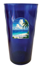 Load image into Gallery viewer, Cozumel Mexico Design C Souvenir Plastic 16 oz pint Blue Single
