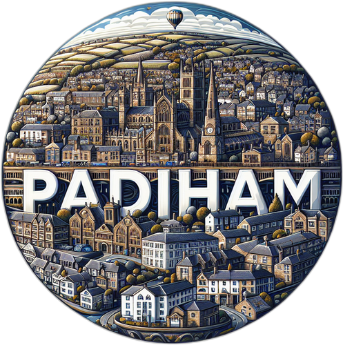 Padiham United Kingdom Souvenir Vinyl Decal Sticker 2-Inch