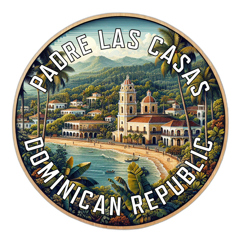 Padre Las Casas Dominican Republic Souvenir Die Cut Flat Magnet 6-Inch