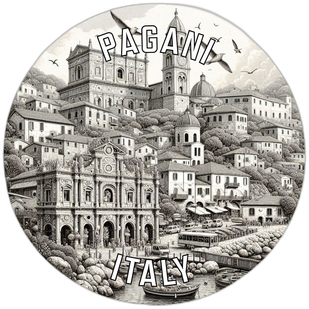 Pagani Italy Souvenir Die Cut Flat Magnet 6-Inch