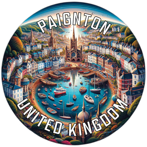 Paignton United Kingdom Souvenir Die Cut Flat Magnet 2-Inch