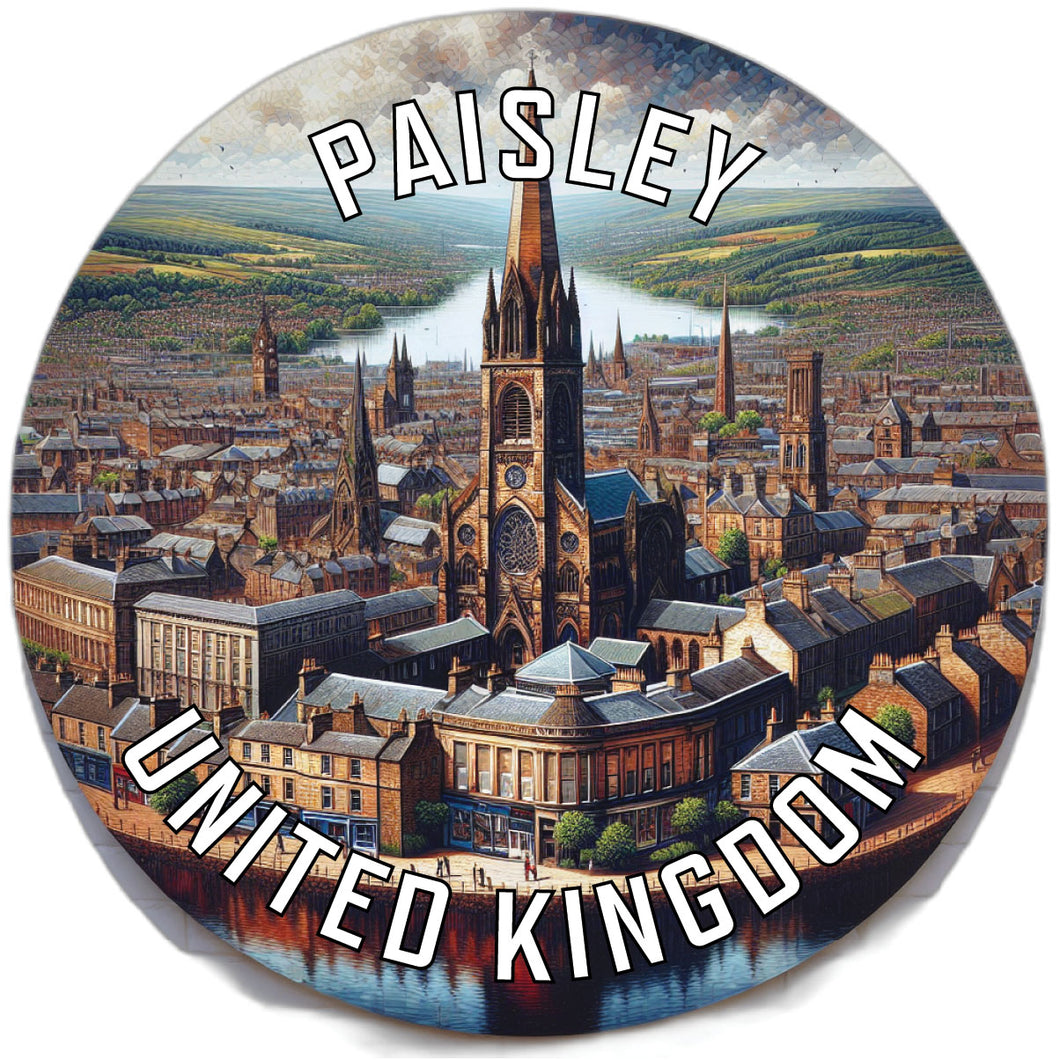 Paisley United Kingdom Souvenir Vinyl Decal Sticker 2-Inch