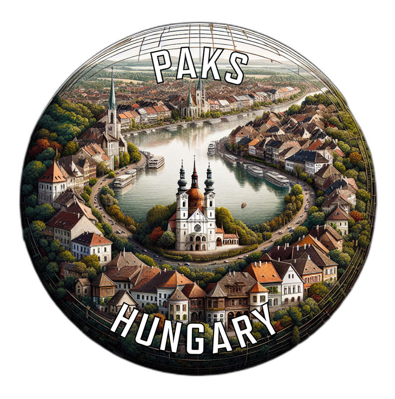 Paks Hungary Souvenir Vinyl Decal Sticker 2-Inch