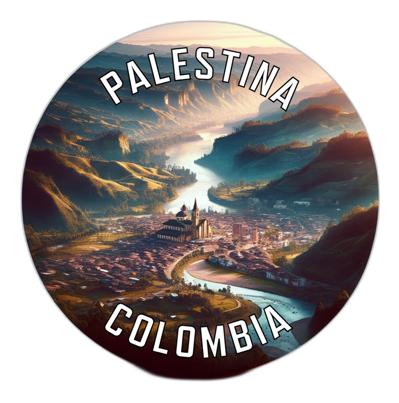 Palestina Colombia Souvenir Die Cut Flat Magnet 6-Inch