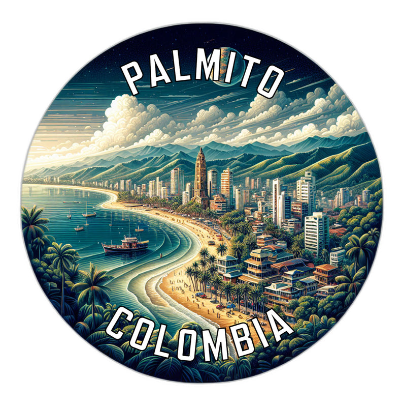 Palmito Colombia Souvenir Vinyl Decal Sticker 2-Inch