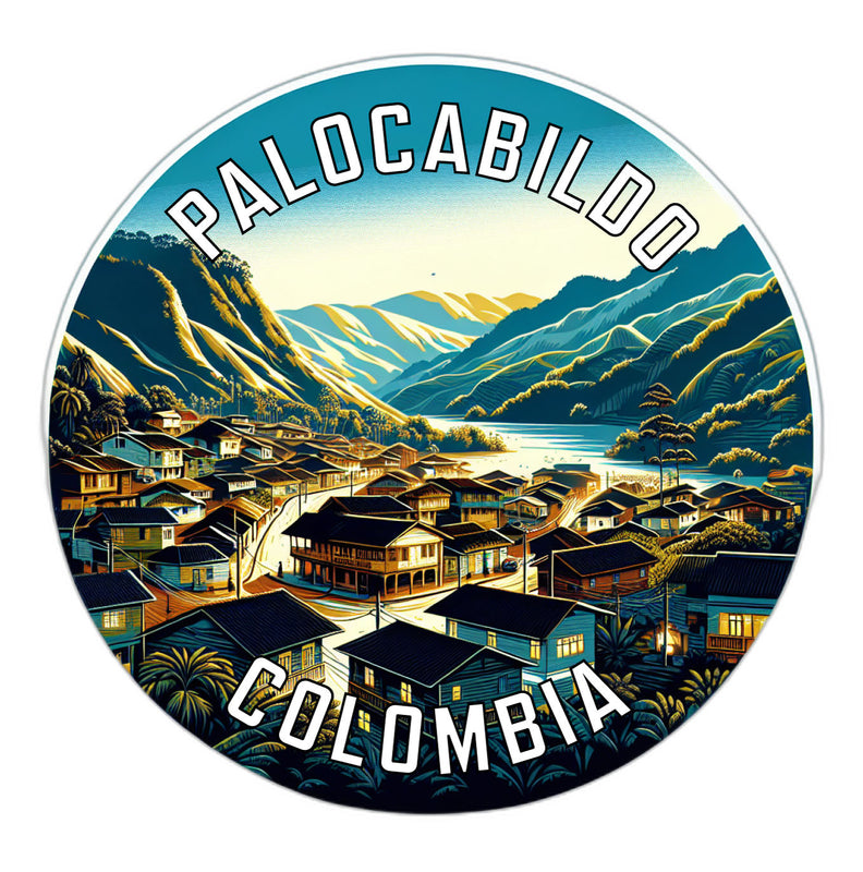 Palocabildo Colombia Souvenir Die Cut Flat Magnet 6-Inch