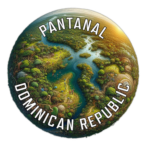 Pantanal Dominican Republic Souvenir Vinyl Decal Sticker 2-Inch