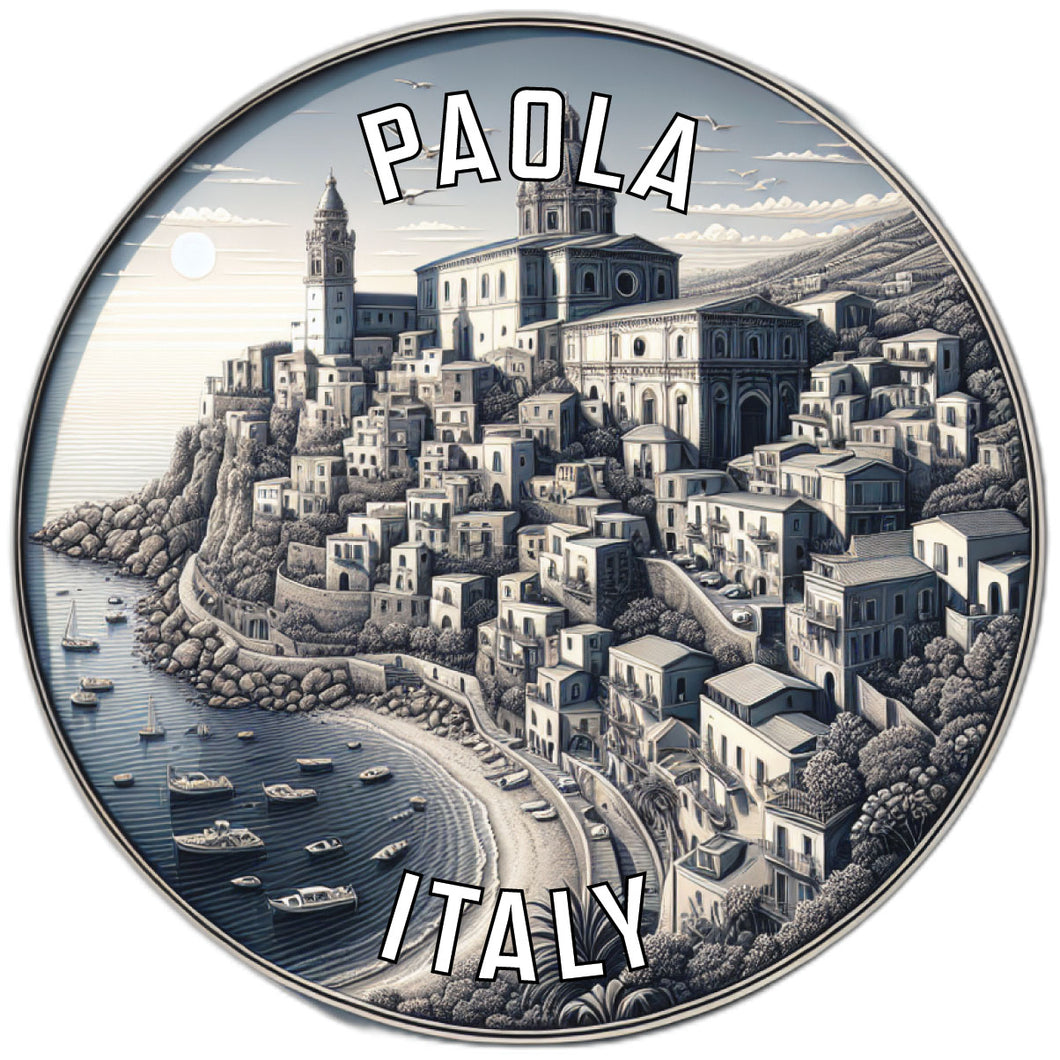 Paola Italy Souvenir Die Cut Flat Magnet 2-Inch
