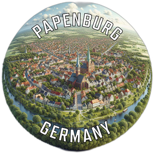 Papenburg Germany Souvenir Die Cut Flat Magnet 6-Inch