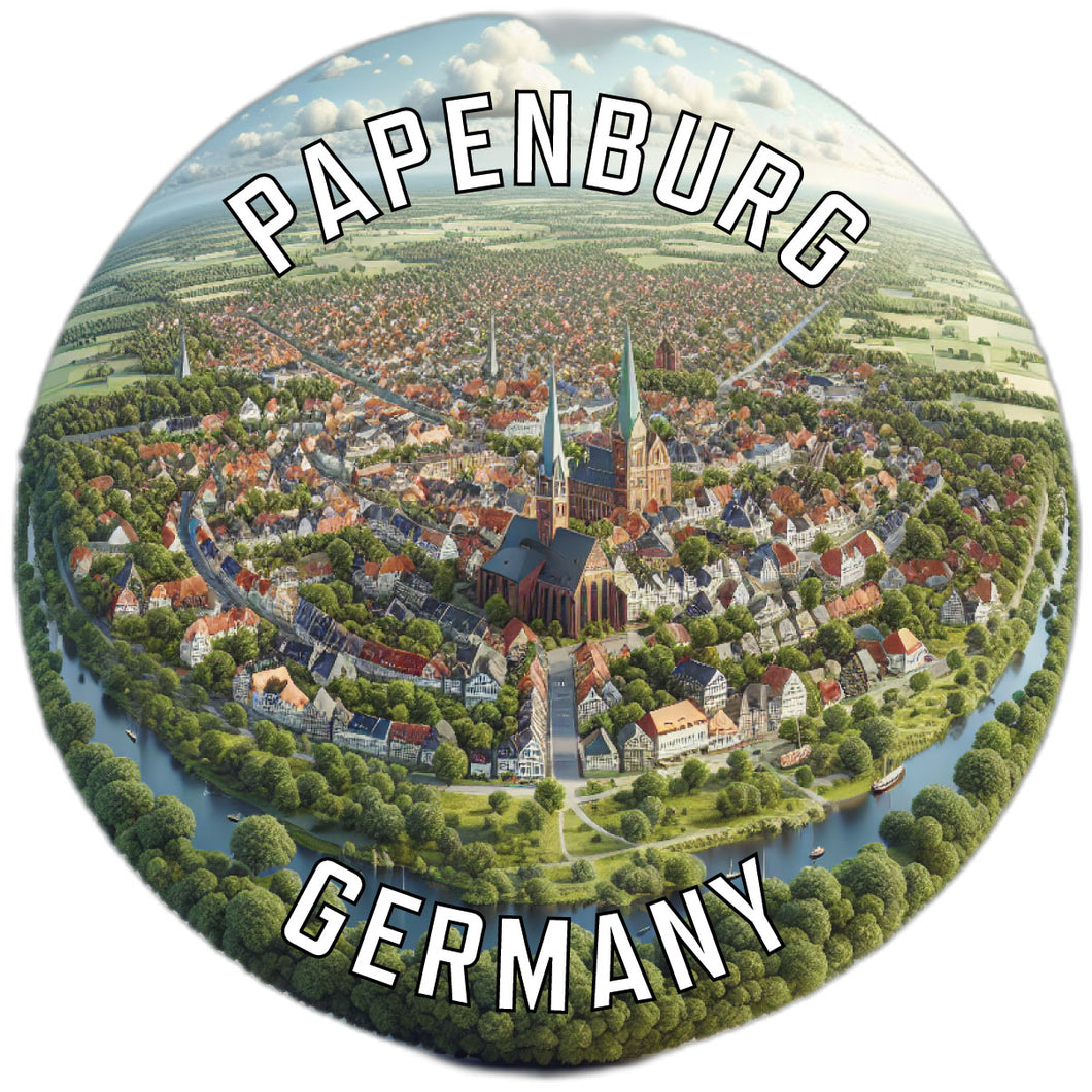 Papenburg Germany Souvenir Die Cut Flat Magnet 6-Inch
