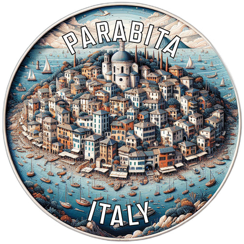 Parabita Italy Souvenir Die Cut Flat Magnet 2-Inch