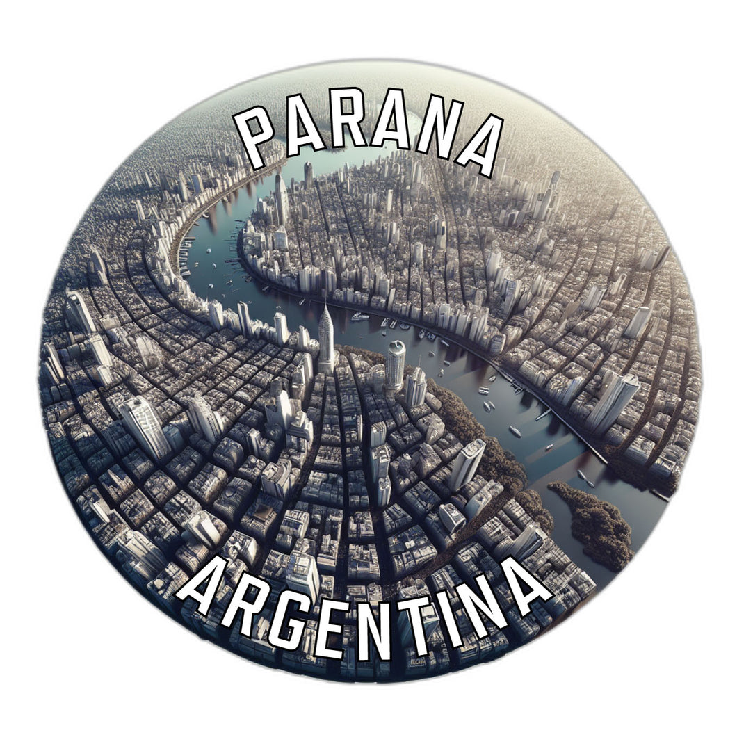 Parana Argentina Souvenir Die Cut Flat Magnet 6-Inch