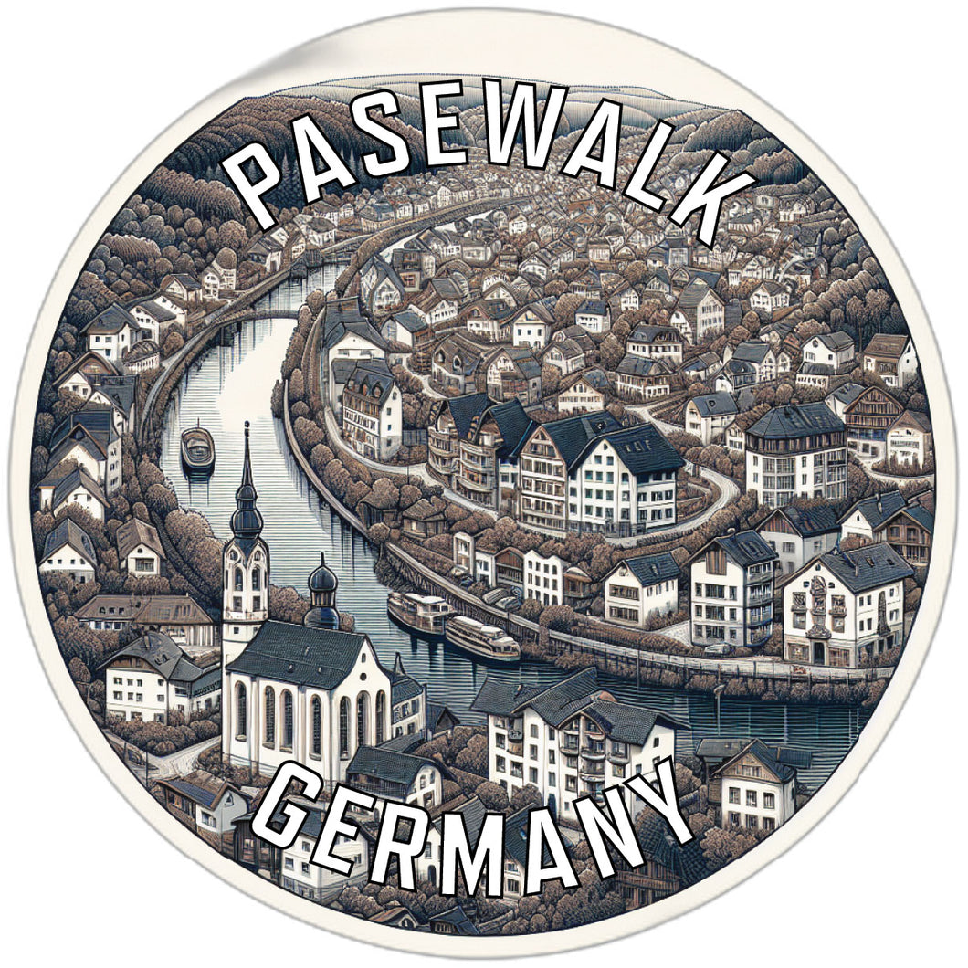 Pasewalk Germany Souvenir Vinyl Decal Sticker 2-Inch