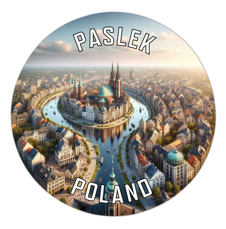 Paslek Poland Souvenir Vinyl Decal Sticker 2-Inch