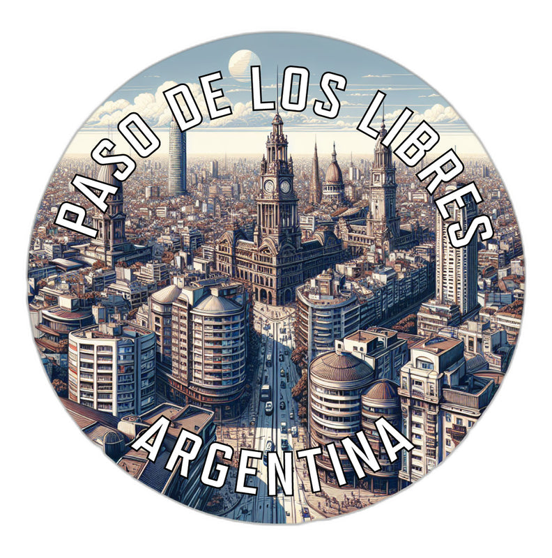 Paso de los Libres Argentina Souvenir Die Cut Flat Magnet 2-Inch