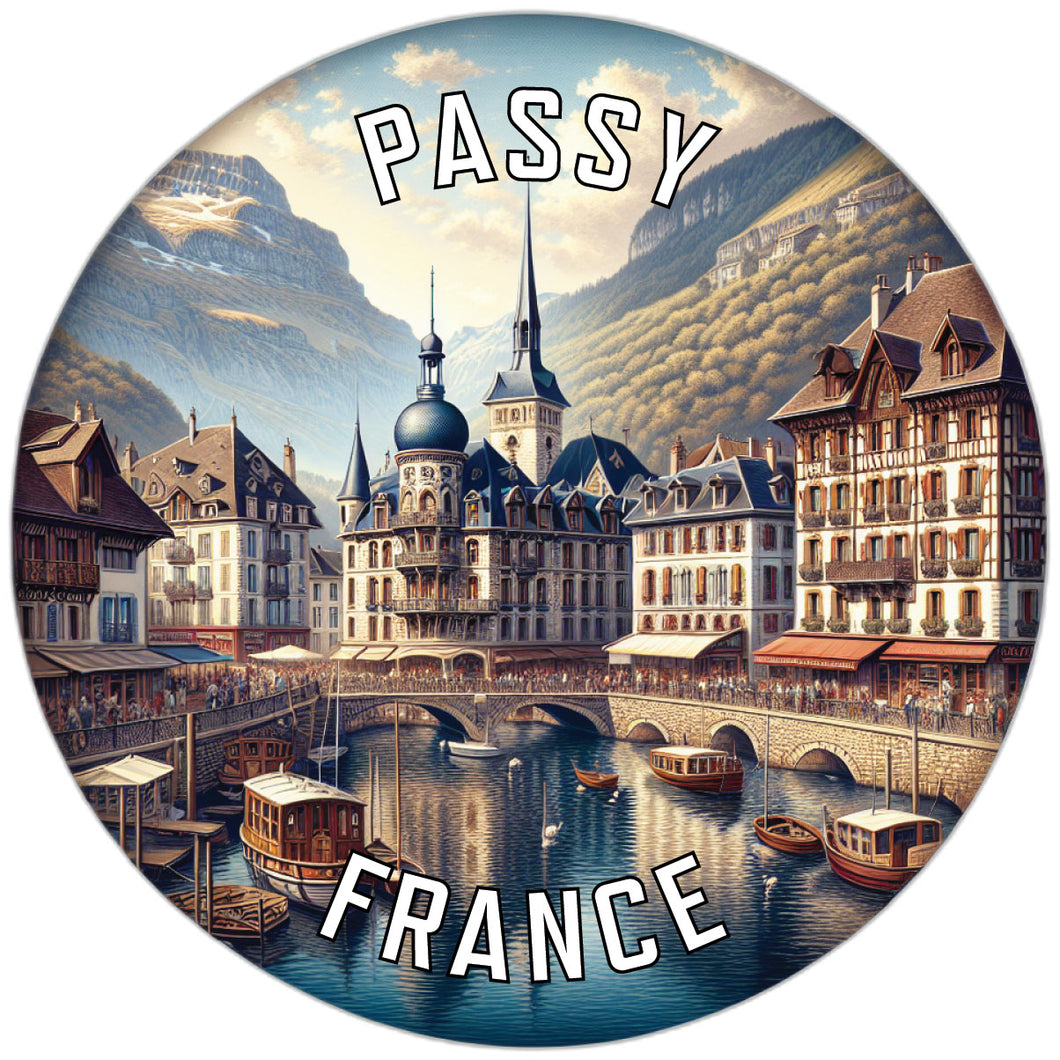 Passy France Souvenir Vinyl Decal Sticker 6-Inch