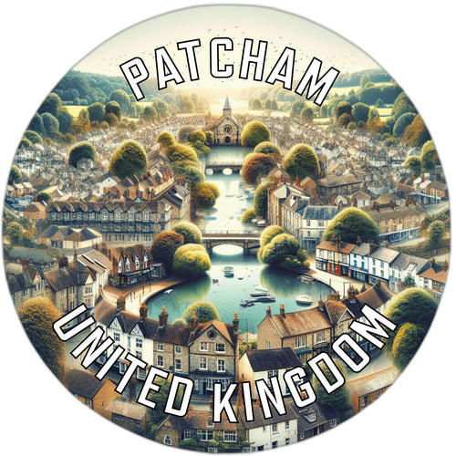 Patcham United Kingdom Souvenir Die Cut Flat Magnet 2-Inch