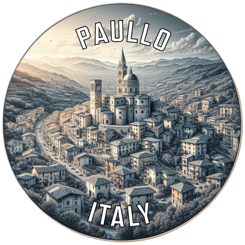 Paullo Italy Souvenir Die Cut Flat Magnet 2-Inch