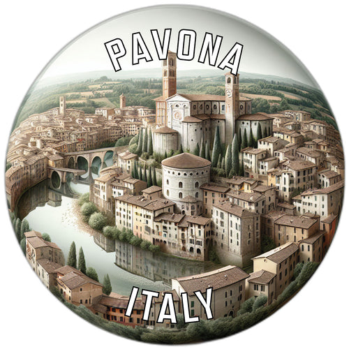 Pavona Italy Souvenir Die Cut Flat Magnet 2-Inch