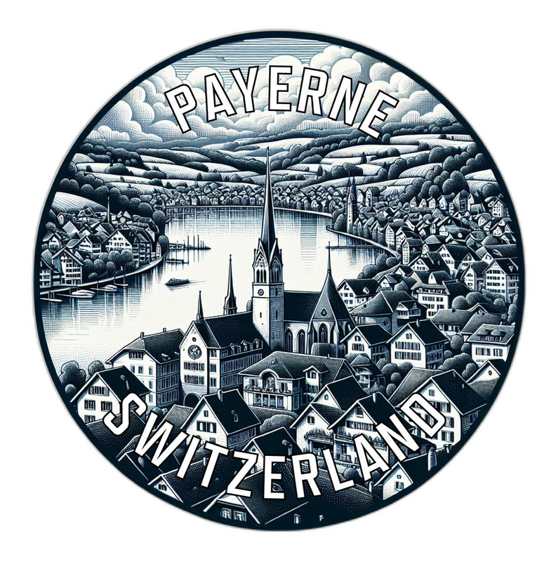 Payerne Switzerland Souvenir Vinyl Decal Sticker 2-Inch