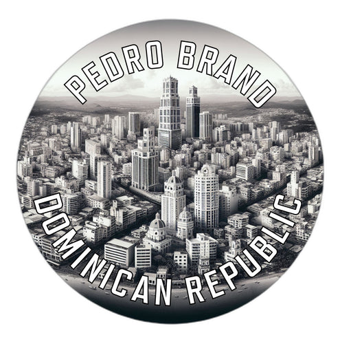 Pedro Brand Dominican Republic Souvenir Vinyl Decal Sticker 2-Inch