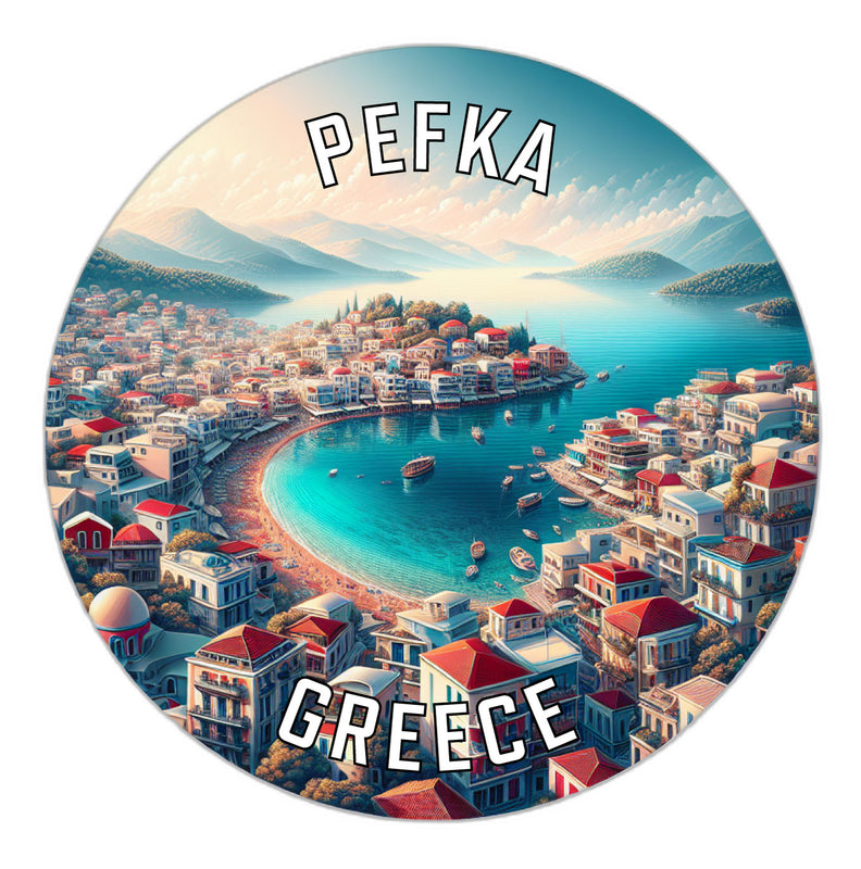 Pefka Greece Souvenir Vinyl Decal Sticker 6-Inch