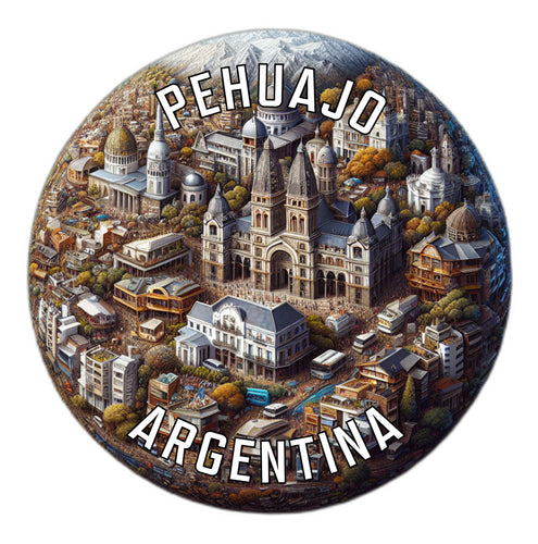 Pehuajo Argentina Souvenir Die Cut Flat Magnet 3-Inch