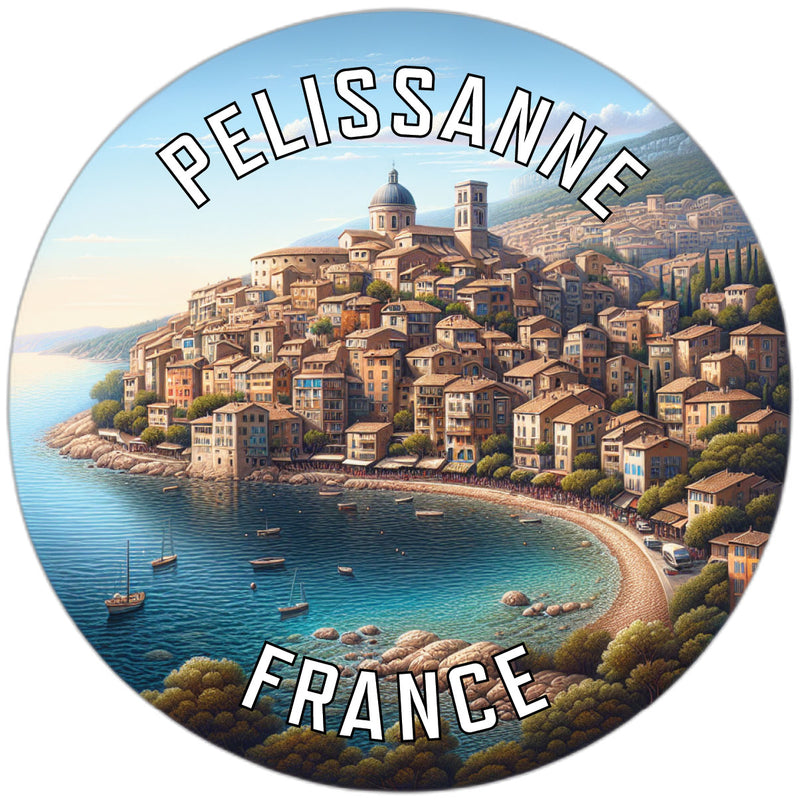 Pelissanne France Souvenir Die Cut Flat Magnet 2-Inch