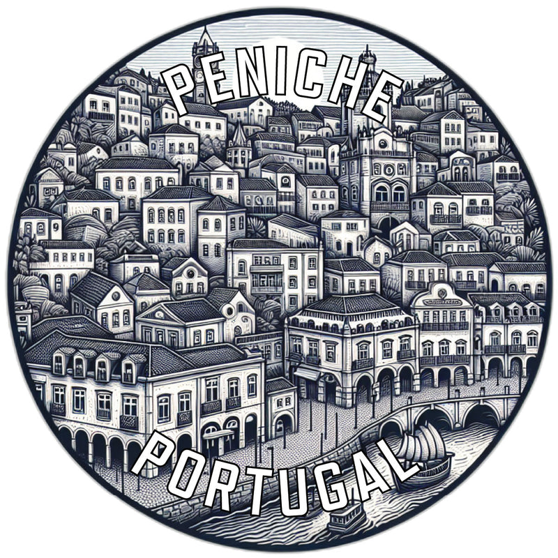Peniche Portugal Souvenir Die Cut Flat Magnet 3-Inch