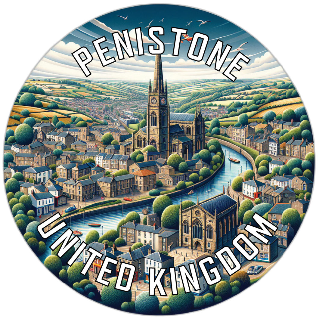 Penistone United Kingdom Souvenir Die Cut Flat Magnet 6-Inch
