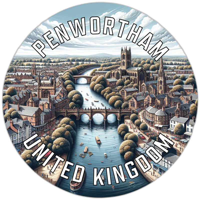 Penwortham United Kingdom Souvenir Die Cut Flat Magnet 2-Inch