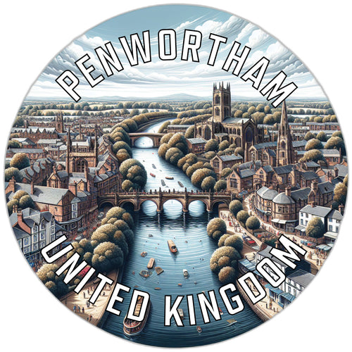 Penwortham United Kingdom Souvenir Vinyl Decal Sticker 2-Inch