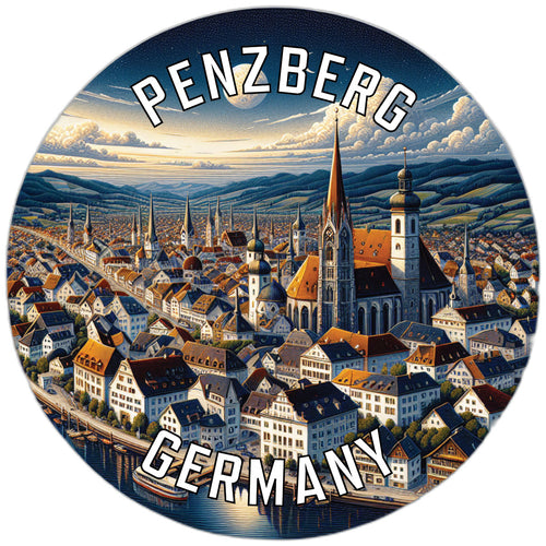 Penzberg Germany Souvenir Die Cut Flat Magnet 2-Inch