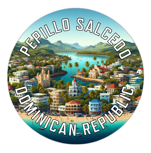 Pepillo Salcedo Dominican Republic Souvenir Vinyl Decal Sticker 2-Inch