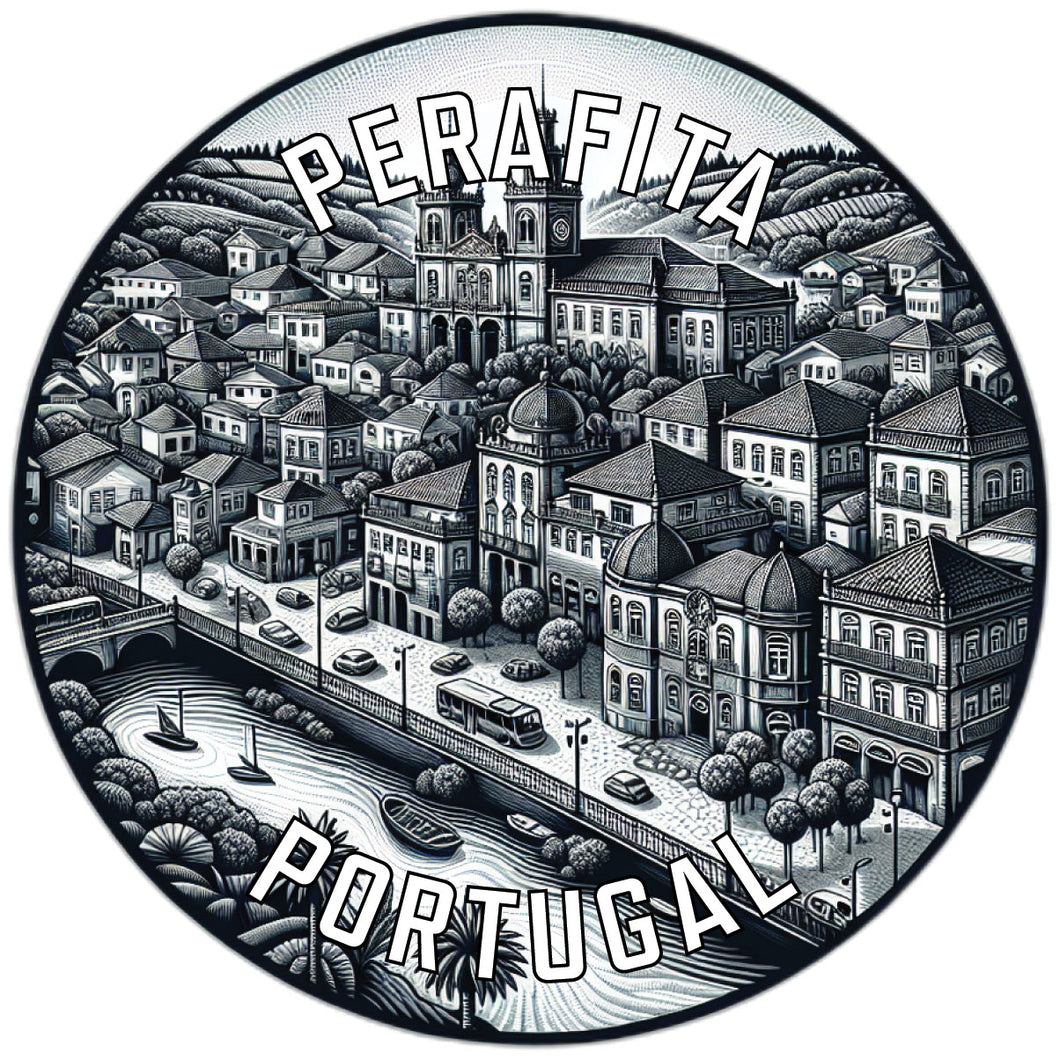 Perafita Portugal Souvenir Die Cut Flat Magnet 2-Inch