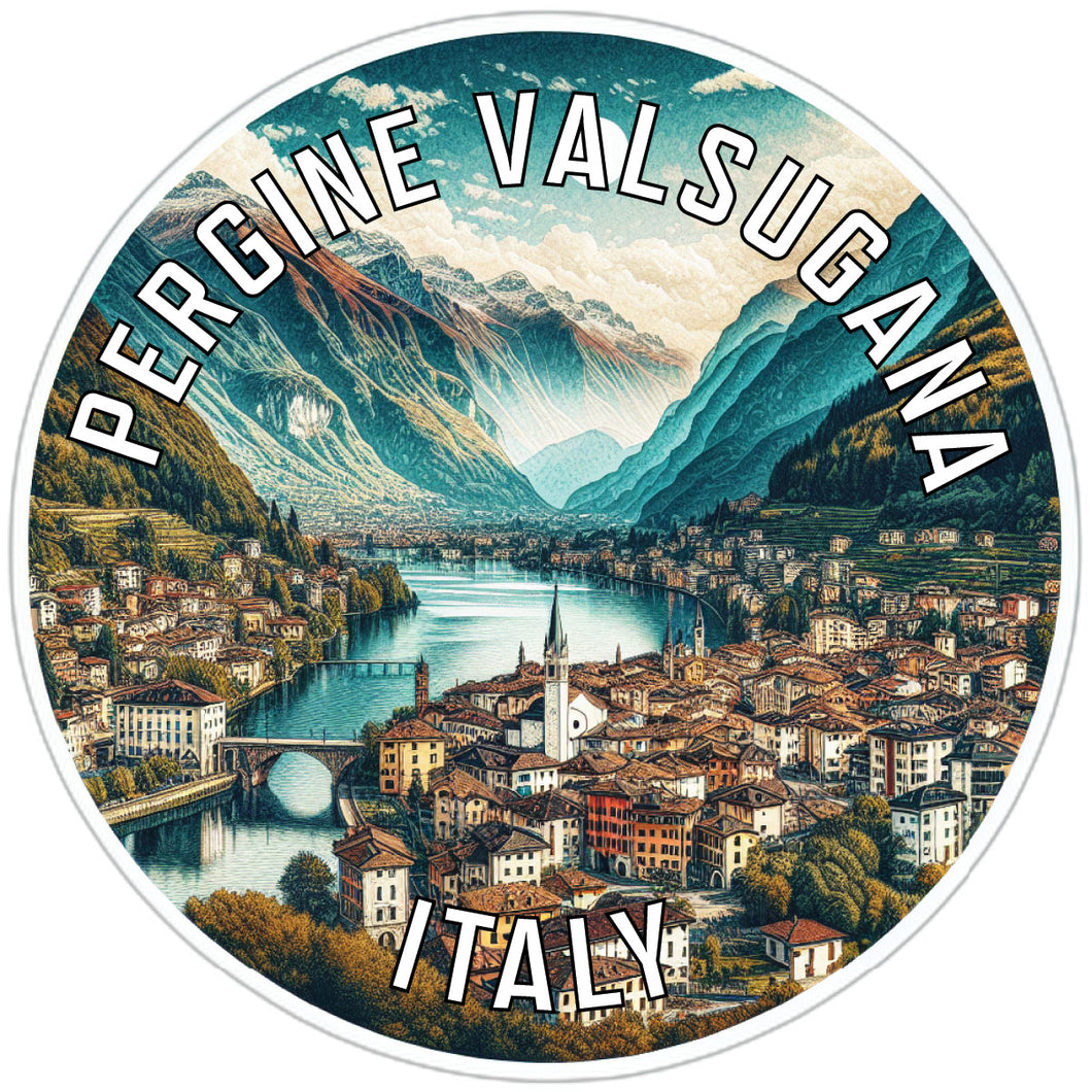 Pergine Valsugana Italy Souvenir Die Cut Flat Magnet 2-Inch
