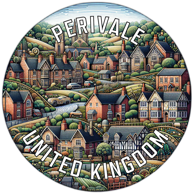 Perivale United Kingdom Souvenir Die Cut Flat Magnet 6-Inch