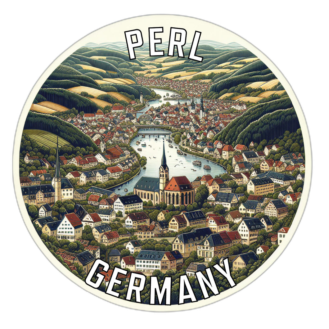 Perl Germany Souvenir Vinyl Decal Sticker 2-Inch