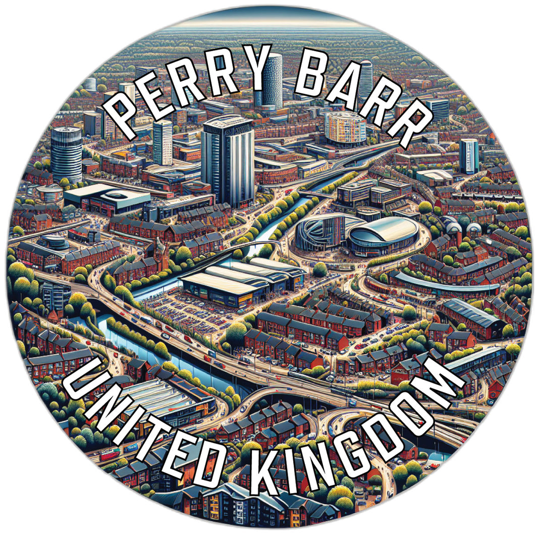Perry Barr United Kingdom Souvenir Vinyl Decal Sticker 6-Inch
