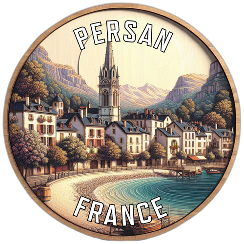 Persan France Souvenir Die Cut Flat Magnet 2-Inch