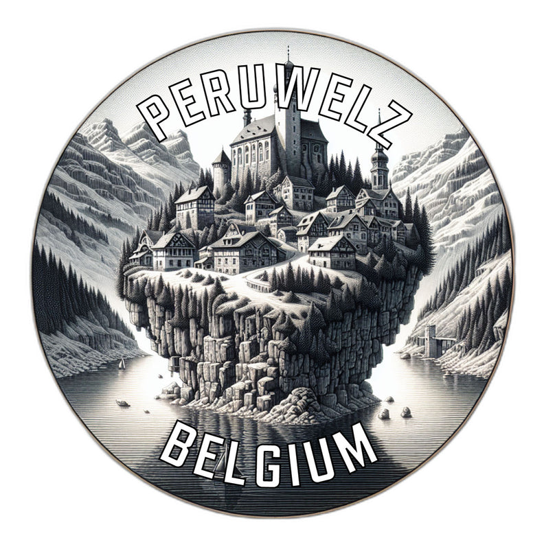 Peruwelz Belgium Souvenir Vinyl Decal Sticker 6-Inch