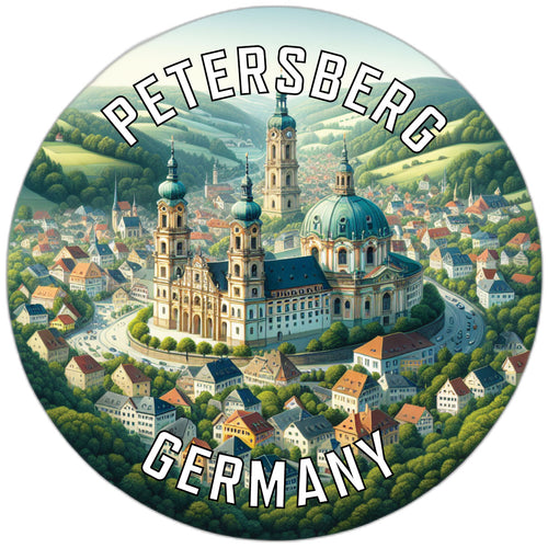 Petersberg Germany Souvenir Die Cut Flat Magnet 6-Inch
