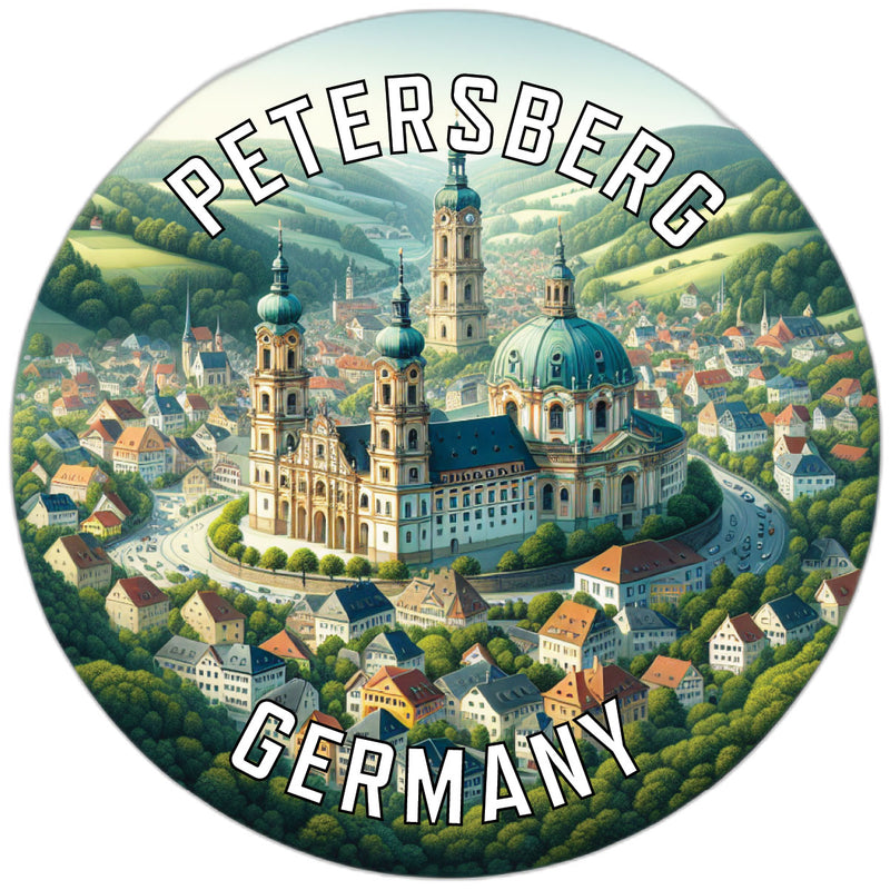 Petersberg Germany Souvenir Die Cut Flat Magnet 6-Inch