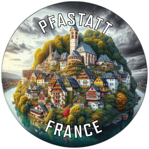 Pfastatt France Souvenir Die Cut Flat Magnet 2-Inch