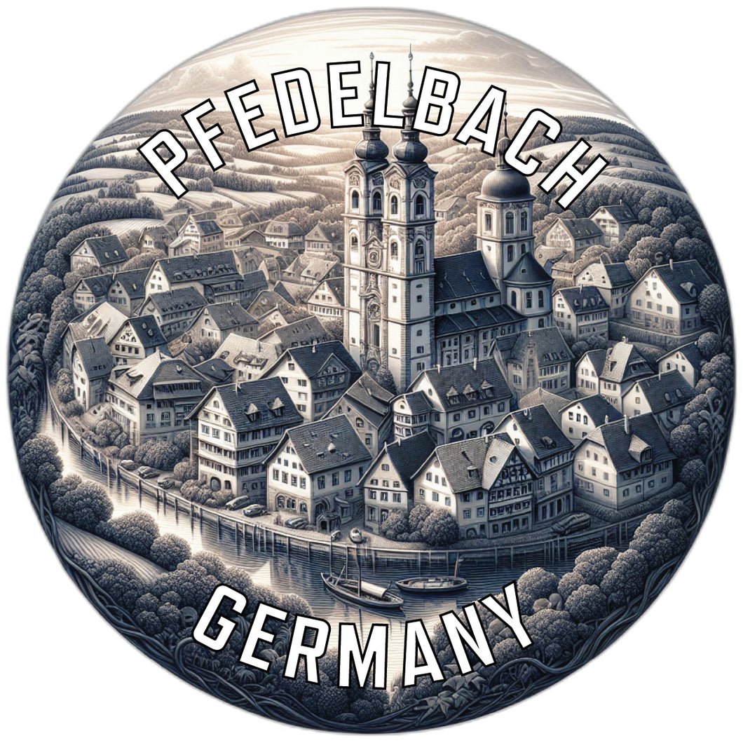 Pfedelbach Germany Souvenir Die Cut Flat Magnet 6-Inch
