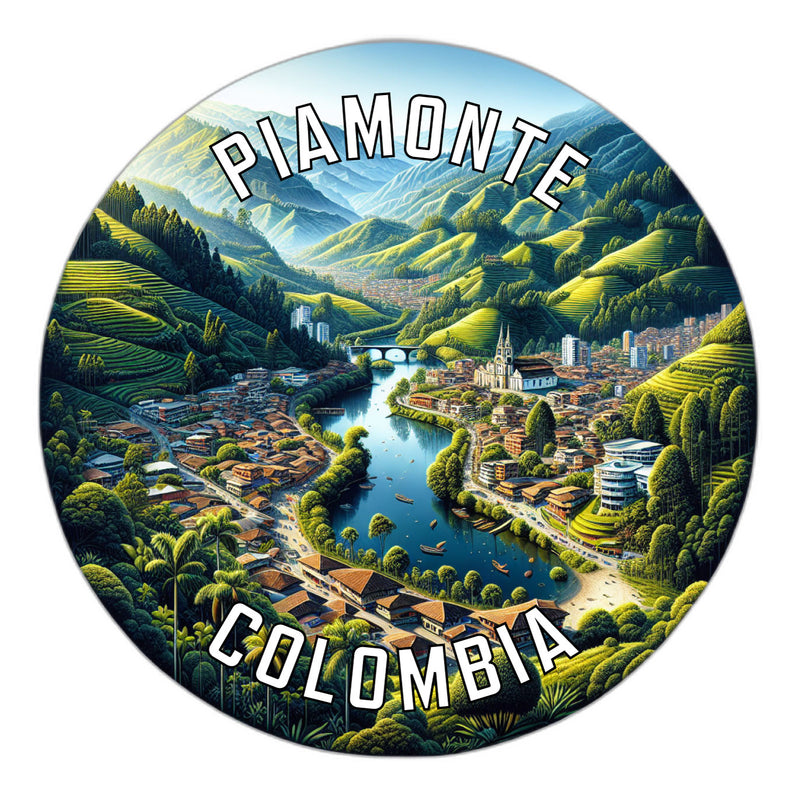 Piamonte Colombia Souvenir Vinyl Decal Sticker 6-Inch