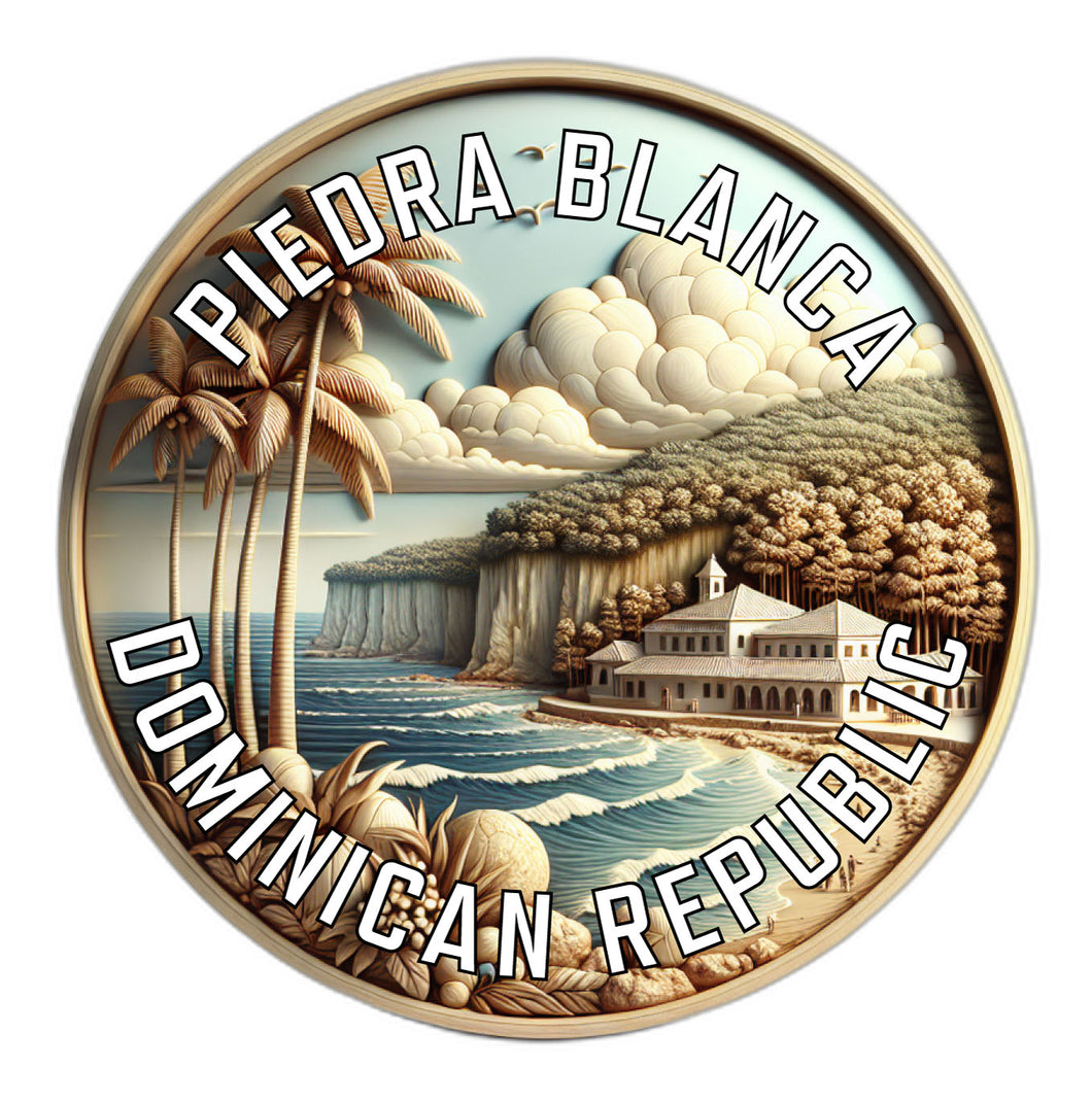 Piedra Blanca Dominican Republic Souvenir Vinyl Decal Sticker 2-Inch